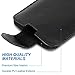 Universal Holster Sleeve, Getron Premium PU Leather Pouch Case for Smartphone up to 5.1 Inch Display, Supports iPhone 7, 6S, 6, 5S, 5, SE Samsung Galaxy S7, S6, A5, A3 LG HTC Moto and More (Black)