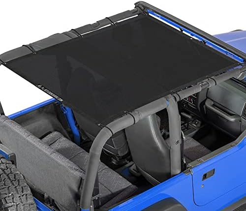 Produktbild von YK ZAOOER Mesh-Sonnenschutz Für Jeep Wrangler TJ (1997-2006) – UV-Schutz, Einfach Zu Installieren