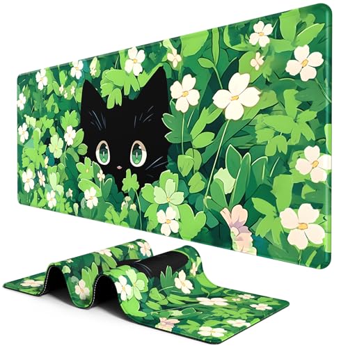 BOSOBO Anime Grass Cat Gaming Mouse Pad