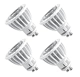 Hyperikon MR16 GU10, LED 7W (50W equivalent), 420 lumen, 3000K (Soft White Glow), CRI 90+, 120 Volt, 40° Beam Angle, Dimmable, UL-listed and ENERGY STAR Qualified - (Pack of 4)