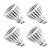 Hyperikon GU10 LED Track Light Bulb (50W equivalent), Dimmable MR16 420 lumen, 3000K (Soft White Glow), CRI 90+, 120 Volt, 40° Beam Angle, UL-listed and ENERGY STAR Qualified - (Pack of 4)