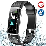 Aneken Fitness Tracker Heart Rate Monitor Watch Activity Tracker with Color Screen IP68 Waterproof Smart Watch Sleep Monitor 14 Sports Mode Pedometer Watch for Kids Women and Men