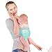 Beechtree Baby Modal Baby Wrap | Baby Carrier | 50% More Breathable 2X Softer Than Cotton Carrier Wraps | Cool Light Stretchy Comfy Sling Wrap with Pocket | Unique Baby Gift | (Grey/Blue)