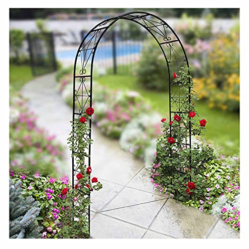 LYBC Rosenbogen Aus Metall Rankgitter Spalier Pergola Gartenbogen,200x140x36cm,Torbogen Spalier Rankhilfe Für…