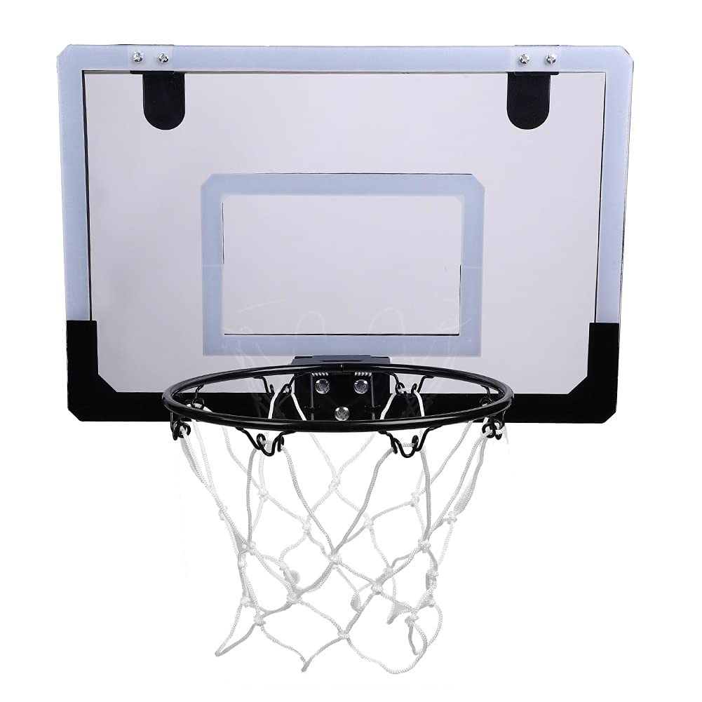Basketball Hoop and Backboard Set for Kids,Indoor Mini Basketball System Wall Mount Backboard and Hoop Children Toy Kit