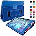 Snugg iPad 9.7 (2018/2017) & iPad Air Case, Electric Blue Leather Smart Case Cover Apple iPad Air and New iPad 2017 9.7