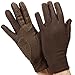 Isotoner Womens Stretch Classics Fleece Lined Gloves One Size Brown