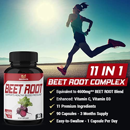 Beet Root Capsules 4600mg Herbal Equivalent 11in1 Powerful Blend of