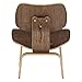 Poly and Bark Isabella Lounge Chair, Walnut