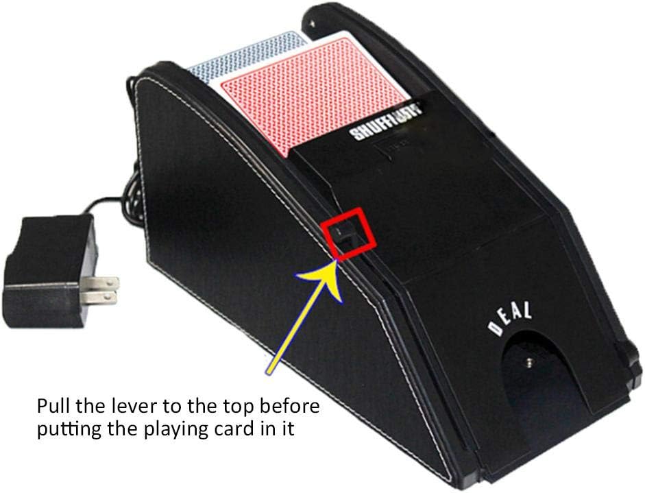 Prelobe Automatic Card Shuffler Electronic Professional Card Shuffler 2 in 1 Shuffle Deal Machine Battery Operated
