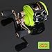 NOEBY Low Profile Baitcasting Fishing Reel with 10+1 Ball Bearings 6.3:1 Gear Ratio Saltwater Baitcast Baitcaster Fishing Reel (Green, Right Handed)