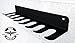 IRON AMERICAN Alpha Series Baseball/Softball Bat Rack Storage Holder for Wall Hanging Bat Hanger - Holds 7 Bats and Hangs on Fence Heavy Duty Steel Dugout Fence Display (Hardware Included)