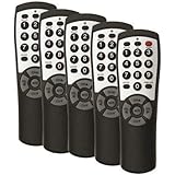 5-pack Brightstar BR100B Universal TV Remote