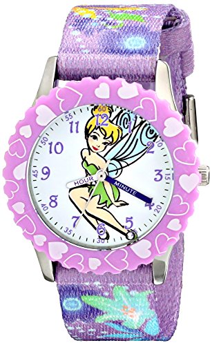 Disney Kids' W001927 Tinker Bell Analog Display Analog Quartz Purple Watch