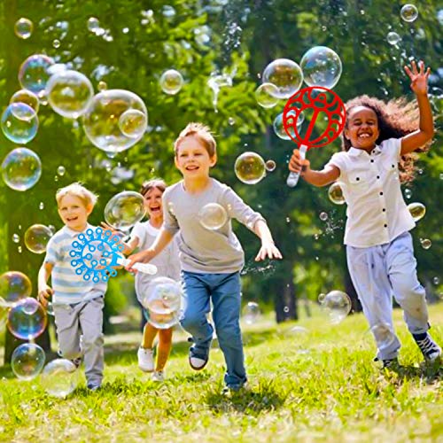 Bubble Wands - Jumbo Colorful Bubble Wand Toy Set - Assortment of Large Wands - For Kids and Adults - 2 Giant Trays Will Make Lots of Bubbles - Boys & Girls Summer Outdoor Fun Bubble Toys - Activity P - Thumbnail 3