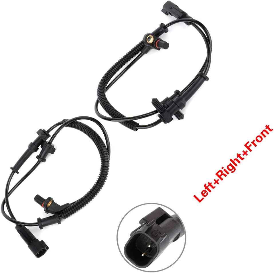 LSAILON 2pcs Left Right Front ABS Speed Sensor Replacement for 2009 2010 Dodge Ram