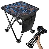 KABOER 2 Pack Folding Camping Stool Portable Outdoor Camping Chair for Fishing BBQ Hiking Gardening and Beach, Travel