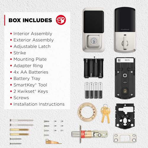 Kwikset Halo Wi-Fi Smart Lock, Keyless Entry Door Deadbolt, Geofence Auto-Unlock, Grade AAA Certified, No Hub Required Easy Install, Satin Nickel Lifetime Finish Warranty, Touchscreen - View 10