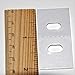 HomeAmore Clear Professional Quality Vertical Blind Repair Tabs. Strong Clear Vane Savers Repair Broken Holes in PVC Plastic Vertical Blinds, Textures, C and S Curve Vanes.(7 Pack)