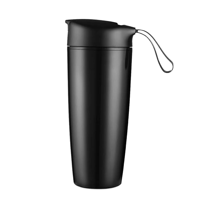 ONEISALL BPAFree Ceramic Lined Coffee Travel Mug with Lid and Carry