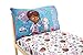 Disney Doc McStuffins 2 Pack Fitted Sheet and Pillowcase Toddler Sheet Set, Pink/Blue/White