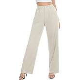 Tapata Women Wide Leg Pants High Waisted Dress Trousers Casual Elastic Pockets Business Work Slacks
