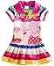 Yuting Little Girls' Summer Peppa Pig Dress,lapel Rainbow Color 2-7t (2/3y)