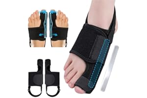 Recovist Bunion Brace - Adjustable Support Splint for Hallux Valgus Alignment, Big Toe Support & Discomfort Ease | Day/Night 