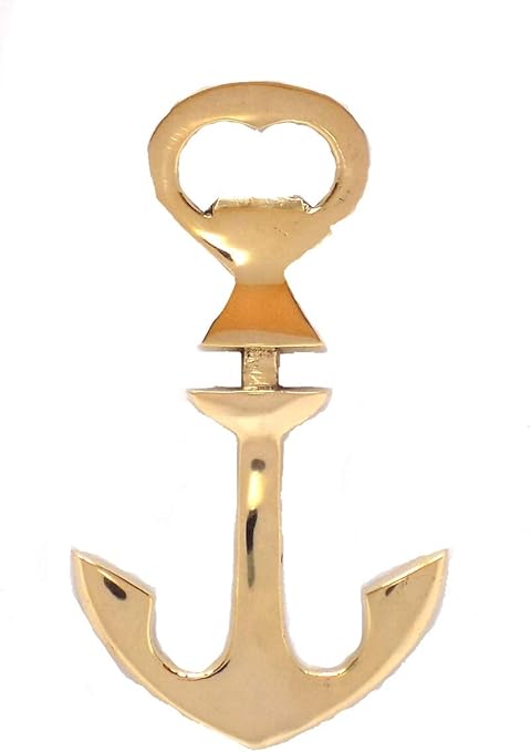 Amazon Com Brass Nautical Anchor Bottle Opener 5 1 2 Inch Kitchen Dining