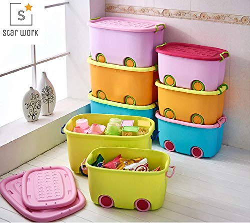 Star Work Plastic Storage Box For Toys Clothes Organizer Children