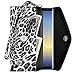 caseen ViVi Wallet Clutch Purse Case (Leopard/Black) for Apple iPhone 7/8 Plus / 10, Samsung Galaxy S7 Edge / S8 Plus/Note 8, Google Pixel 2 / Pixel 2 LX, LG G6 & More - Large Size