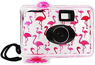 LMNT Disposable Underwater Camera, Waterproof Disposable Camera,Throwaway Camera up to 16ft with 17 exposures 35mm film (Flamingo)