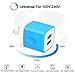 Plug USB Wall Adapter,USB Charger Box Fast Charging Block Cube,5V/2.1A Universal Power Adapter Travel Brick Base Compatible for Samusng Galaxy S25 Edge/S22/S23/S24,Google Pixel 10/9/8/7,iPhone 17 16e