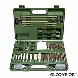GLORYFIRE Universal Gun Cleaning Kit Hunting Rifle Handgun Shot Gun Cleaning Kit for All Guns with Case Travel Size Portable Metal Brushes