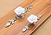 Stay Young 4PCS Beautiful Rose Flower Cabinet Knobs Dresser Cupboard Drawer knobs Pulls Handles Ceramic Knobs with Screw