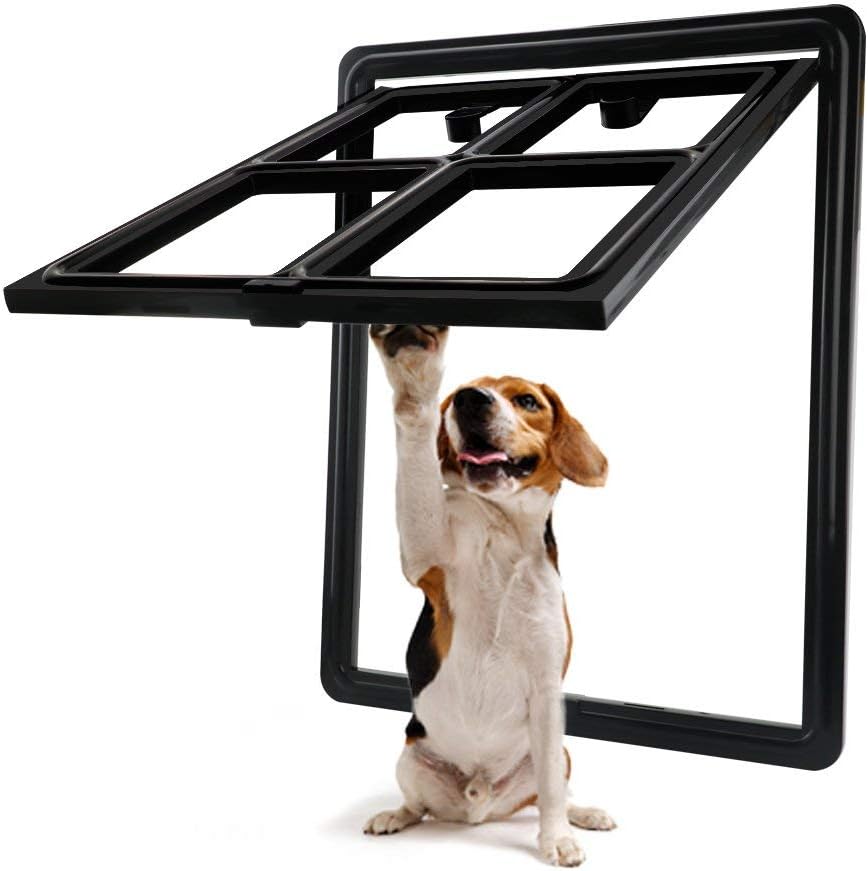 Amazon ペットドア 大型 犬 ペット出入り口 ドア 屋内 網戸専用 開閉自由 扉 ペット用 ブラック Zintan ドア 通販