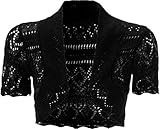 FashionMark Girls Kids Crochet Knitted Bolero Shrug Top