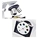 AMSCOPE-KIDS Microscope for Kids Science Kit Beginner's Microscope Kit with LED 80X 200x and 450x Magnification Kids Science Toy Educational Toy Birthday Gift Blue/White