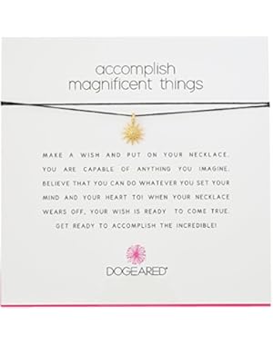 Make A Wish Accomplish Magnificent Things Black Necklace