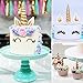 DOYOLLA Unicorn Party Cake Topper Unicorn Horn Ears Eyelash Chocolate Candy Molds Pack of 5
