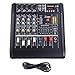 AW 4 Channel Professional Powered Mixer with USB Slot Power Mixing 110V