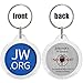 Round Jw.Org No Blood Double Sided Key Chain-20 Pieces Pack