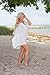 LA LEELA Women's Beachwear Summer Beach Dress Plus Size Casual Bathing Suit Cover-up for Women 2X-3X White, Solid