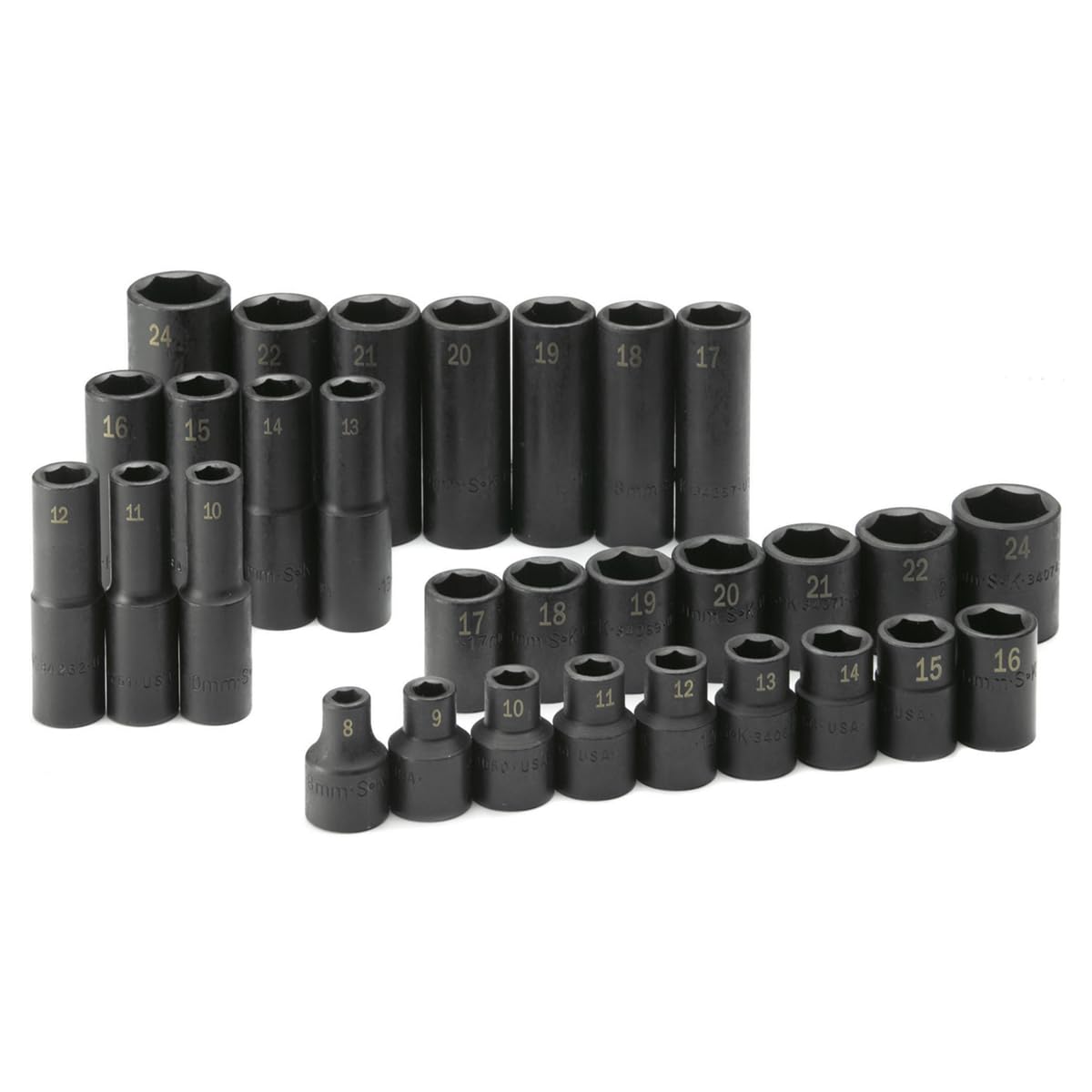 SK Tools USA 1/2" Drive, 30 Piece, 6