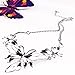 QIYUN.Z Enamel Butterfly Pendant Bib Fringe Y Neck Lariat Necklace Stud Earrings Set
