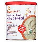 Happy Baby Happy Bellies Oatmeal Cereal, 7 Ounce - 6 per case.
