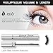 I-mily Voluminous Mascara, Makeup Lash Volumizing Mascara for Eyelash Thickening, Lengthening, Long Lasting, Waterproof Smudge Proof & Hypoallergenic Ingredients, Black