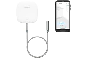 YoLink Water Leak Sensor 2,1/4 Mile World's Longest Range Smart Home Water Leak Sensor,Water Leak Detector with Built-in Siren Up to 105dB,Works with Alexa and IFTTT-YoLink Hub Required,YS7904-UC