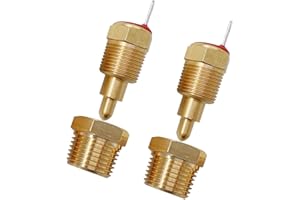 BesNPT Fan Thermostat Temperature Switch with 3/8" NPT Male Thread 185 to 175 Degree Electric Engine Cooling Fan Thermostat Temperature Sensor Switch Fits 10" 12" 14" 16" Fan