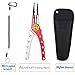 Booms Fishing X1 Aluminum Fishing Pliers Resistant Saltwater for Cutting Braid Line and Remove Hooks or Lure with Coiled Lanyard and Belt Holder Sheath 6 Color Available